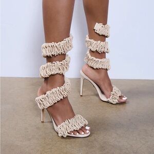 Azalea Wang rope wrap up sandal